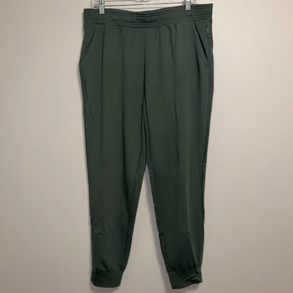 Eddie Bauer Women's Size Large Green Lounge Jogger Pants Performance Stretch Sof - Picture 2 of 7
